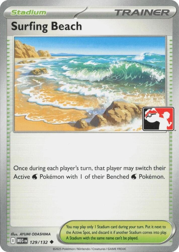 Surfing beach